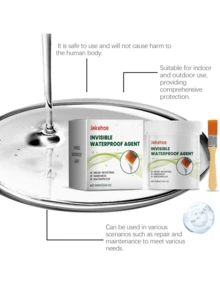 Invisible Waterproof Sealant, Multi-Purpose Waterproof Adhesive For Construction, Home Bathroom, Balcony, Roof Leaks - White - View 5