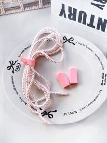 Set de 5 piezas Funda protectora con panal rosa para disipar el calor, compatible con cable de datos Apple, compatible con cargador de 18-20W, accesorios de cargador a prueba de roturas y arañazos, accesorios de teléfono