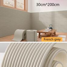 1 pieza Decoración del hogar, Panel de pared 3D, Paquete suave anti-colisión para empotrar en la pared, Cojín de pared para cabecero, Reposabrazos de ventana con aislamiento y sin olor, Autoadhesivo que se puede aplicar retirando el adhesivo del respaldo, Fuerte adhesión