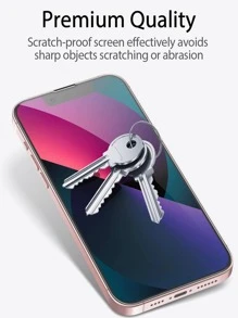 3pcs/Pack Tempered Glass Screen Protector, High Definition Transparent, Waterproof, Anti-Scratch, Compatible With Iphone 7/8/X/XS/11/12/13/14/15 Pro Max/16 Pro Max/16 Plus ﻿