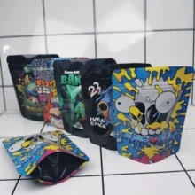 100pcs Mixed Style Cartoon Ziplock Bags 5" X 4" - Reusable And Portable Storage Bags, Durable Plastic Sealing Bags For Gifts And Home Use, Moisture-Proof And Odor-Proof Bags, 3.5g Exotic Polyester Film Storage Bags, Ideal For Festival Party Gift Packaging - Nhiều màu - Xem 9