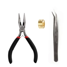 尖嘴钳，针嘴钳/链嘴钳，用于珠宝制作，珠宝工艺工具 - 黑色 - 查看 11