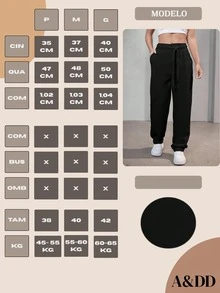 ADD MODA FEMININA EIRELI- AS1352 Women's Pants, High Waist, With Side Pockets, Straight Leg, With Rhinestone Belt, Modern, Elegant, Formal, Blogger, New Collection 2024 National Shipping - màu đen - Xem 7