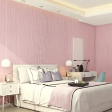 1 Roll Striped Textured Self-Adhesive Wallpaper, Sticky Wallpaper, Removable Wallpaper, Self-Adhesive Wall Sticker, For Cabinet, Furniture, Wall Decor, Home Decoration - Pink - View 4