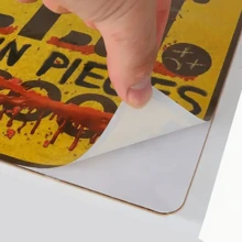 1 件，万圣节相关恐怖装饰墙贴，用于厕所门贴、酒吧、鬼屋、密室逃脱、剧本、杀戮装饰道具，PVC 防水自粘家居装饰万圣节装饰秋季装饰房间装饰墙面装饰墙贴