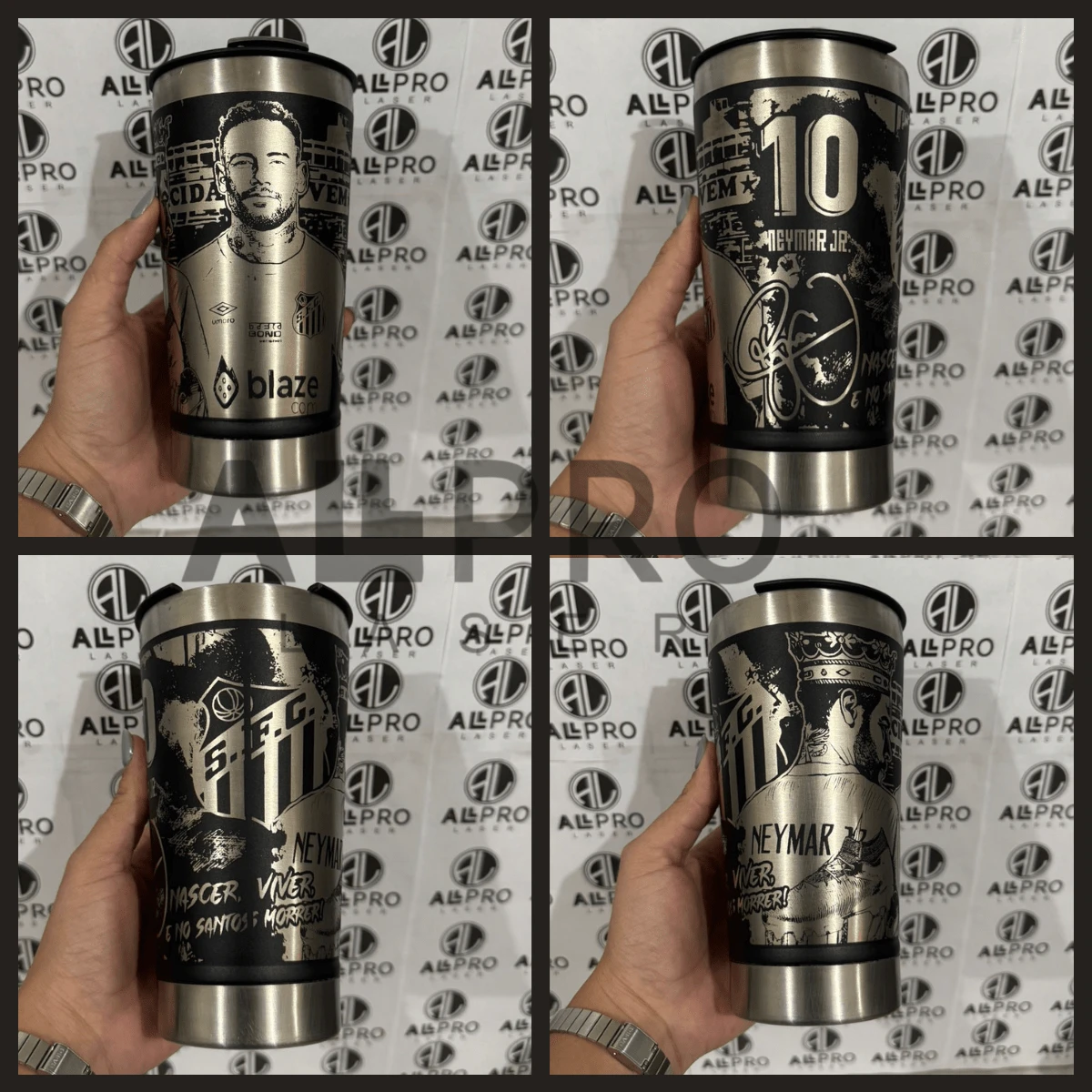 Personalized Thermal Cup With Laser Engraving 360° Various Arts - SAINTS 01 - View 1