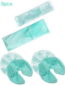 2pcs/3pcs Lactating Girl With Gel Ice Pack Chest Patch And Perineal Cooling Pad-Cold Compress Microwave Oven Heating Dual-Use Ice Compress Hot Compress,Pregnancy Relief|Comfortable Fit|Soft Texture,Ideal Postpartum Gift For Christmas/Halloween,Gift For Maternity,Postpartum Essentials