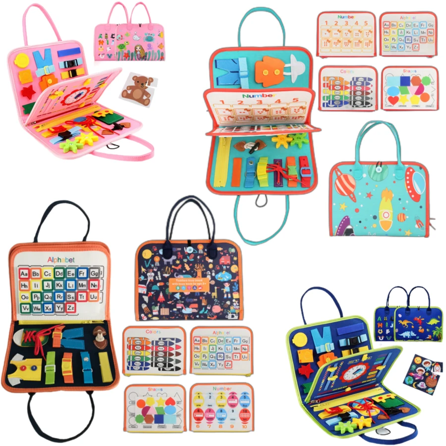 Busy Board Toddler Travel Toys Sensory Toys For Toddlers 1 2 3 4, Montessori Learning Toys For Toddlers Activities Board, Educational Toys Gift - Multicolor - View 1