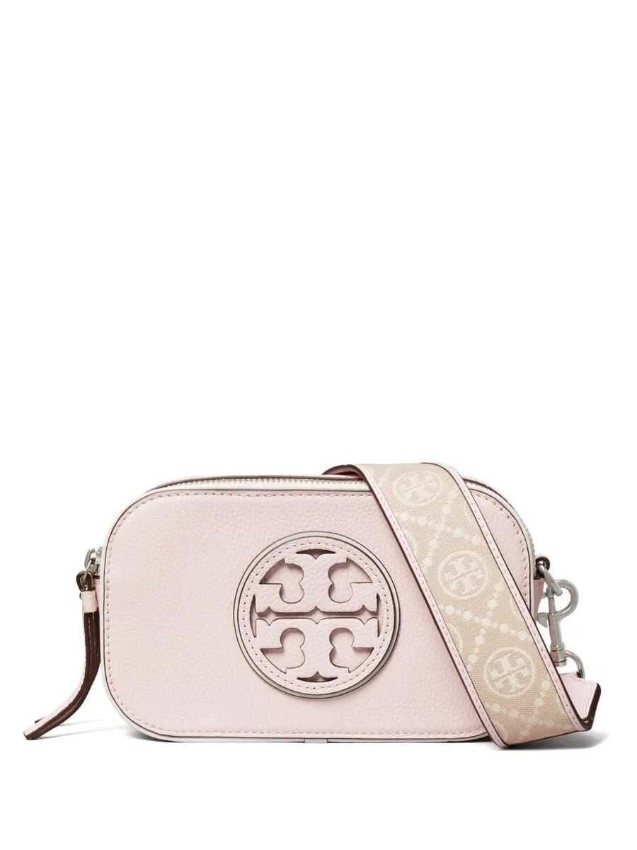 TORY BURCH - Women Miller Patent Border Mini Crossbody Bag - 650 PALE PINK - View 1
