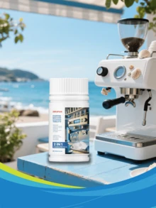 Coffee Machine Cleaning Tablets - Coffee Machine Stain Remover, Descaler, Cleaning & Maintenance Tablets. Convenient To Use, Removes Stains & Limescale, Oxygenated Formula, Suitable For Various Coffee Machines. Dissolves Easily In Water, Effortless Cleaning
