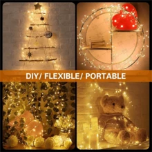 1pc Fairy Tale Light LED Firecracker Light With 8 Flashing Modes With Remote Control And Timer USB Powered Star String Lights Christmas Tree Decoration Ceiling Bedroom Windows Wedding Warm White - Multicolor - View 10