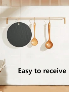 1/2/5 件硅胶蜂窝垫、防滑垫、隔热垫、桌毯、多功能圆形耐热硅胶保温毯、杯架、热锅架、厨房和食品配件、野餐毯。 - 彩色 - 查看 6