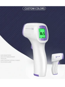 1pc Non-Contact Forehead Thermometer, High Precision Digital Thermometer, Contactless Thermometer Gun, Supports Repeated Measurement - This Product Does Not Include Battery - Multicolor - View 6