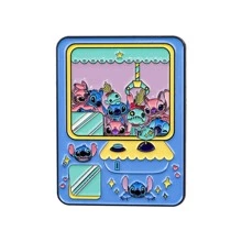 Disney 1 pièce Broche Disney Stitch, épinglette émaillée distinctive - Insigne mignon pour sacs à dos et vêtements, accessoire de broche pour vêtements, attache de sac