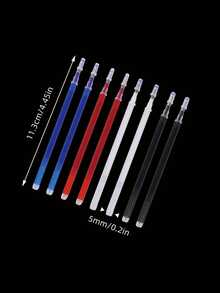 10支缝纫用隐形墨水笔，高温隐形墨水缝纫工艺用品，工艺品工具，白色细皮绳，布料和鞋子褪色笔，缝纫标记工具