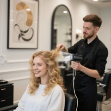 2200W Professional Hair Dryer - Powerful, Fast Drying Hair Dryer With Hot & Cold Air, Consistent Temperature Care, Suitable For Home, Travel, Hotel, And Salon Use