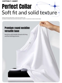 Men's Shirts Cartoon Guy With Headphones Fun Style Round T-Shirt Cotton 100% Streetwear - Blanco - Ver 3