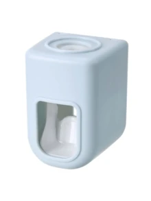 1 Wall Mounted Automatic Toothpaste Squeezer Slouchy Artifact, Bathroom Toilet Wall Without Perforations, Automatic Toothpaste Dispenser, Household Wall Mounted Toothpaste Squeezer, Simple And Slouchy Toothpaste Rack, Bathroom Accessories - Multicolor - View 14