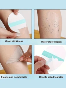 20/10pcs Anti-Chafing Thigh Bands, TPU & Non-Woven Fabric Self-Adhesive Transparent Invisible Thigh Protectors, Sweat-Absorbent Comfortable Body Patches, Prevent Friction - Multicolor - View 5