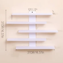 1 件壁挂式装饰搁架，现代简约风格壁架，适用于家庭卧室，可展示娃娃、人偶、盲盒 - 白色 - 查看 8