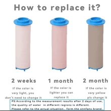 10 cartuchos de filtro para chuveiro - Água mais limpa e saudável, branco, impurezas de microssedimentos filtradas, adequado para chuveiros comuns, início de uso após 2 dias, água limpa e sem ferrugem, filtro de água para chuveiro | Design transparente | Cartucho de filtro de sedimentos