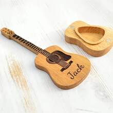 1 Guitar Lover Gift Set - Personalized Engraved Guitar Picks, Perfect For Anniversaries Or Gifts For Fathers, Brothers, Boyfriends, Or Friends (Includes 3 Wooden Guitar Picks And A Stand) - Multicolor - View 6
