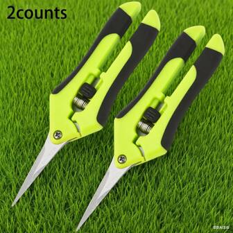 2pcs Stainless Steel Loppers, Flower Branch Shears, Household Pruning Hand Tool, Gardening & Lawn Care, Yard Supplies