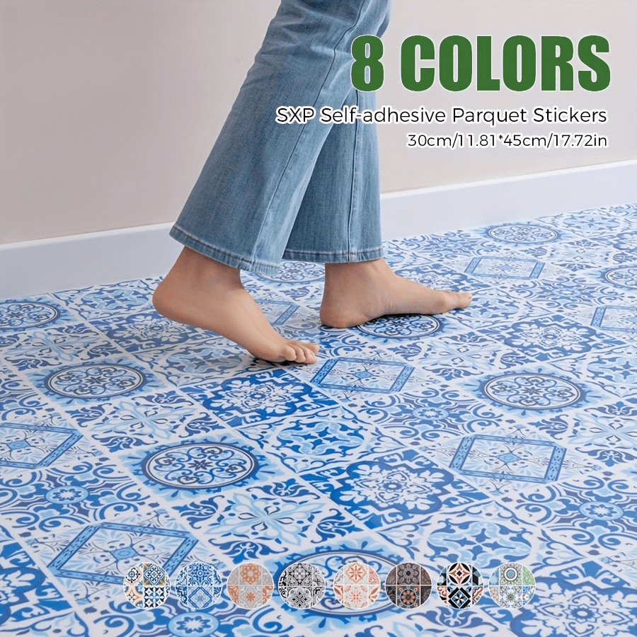 12 pezzi Adesivi decorativi in stile marocchino e bohémien, adatti per la trasformazione di pareti e pavimenti, facili da installare