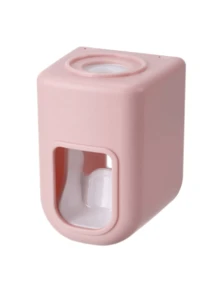 1 Wall Mounted Automatic Toothpaste Squeezer Slouchy Artifact, Bathroom Toilet Wall Without Perforations, Automatic Toothpaste Dispenser, Household Wall Mounted Toothpaste Squeezer, Simple And Slouchy Toothpaste Rack, Bathroom Accessories - Multicolor - View 13