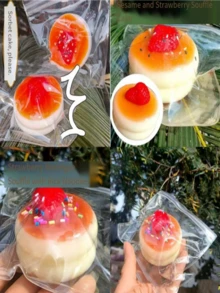 Realistic Cake Squeeze Toy, Pressure Relief Toy, Best Choice For Adults To Relieve Anxiety, High Toughness And Viscosity Anti-Drop Stress Relief Toy, Strawberry/Blueberry Souffle Cream Explosion Realistic Cake Dough Texture, Perfect Gift For Birthday, Christmas, Party, Easter/Back To School Season - Multicolor - View 7