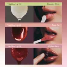Vita Glow Lip Oil With Vitamin E & Ceramide - Nourishing & Revitalizing Dry, Chapped Lips With Long Lasting Moisturization - Vegan Korean Skin Care Lip Treatment - 4 Ml / 0.13 Fl. Oz. (Dreamy Olive) - Clear - View 4