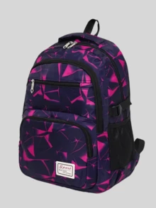 3 件套 900D 印花背包套装，学生书包，运动休闲大容量背包，学院风，适合 15.6 英寸笔记本电脑，三合一旅行包 - 彩色 - 查看 16