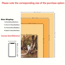 2 件装、可爱怪异墙饰、秋季怪异万圣节套装、秋季风景画、怪异万圣节装饰、森林、带画框的墙饰、墙饰、海报、帆布材料（可选画框）、万圣节礼物、特殊礼物、家居装饰、厨房装饰、客厅装饰、卧室装饰、办公室装饰、万圣节装饰、不给糖就捣蛋 - 多色 - 查看 3