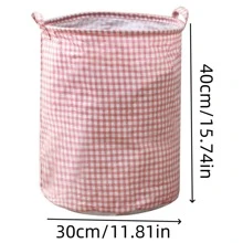 1pc Storage Basket, Foldable Laundry Basket, Bathroom Storage Basket, Dirty Clothes Storage Basket, Household Laundry Basket, Laundry Basket, Water Bucket, Circular Miscellaneous Storage Bucket, Foldable Laundry Basket, Fabric Dirty Clothes Basket, Cartoon Home Storage Box, Suitable For Clothing Storage, Home Storage, Gift Giving, Mother's Day Gift (Check The Size Chart Before Purchasing)