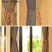 Magnetic Curtain Tiebacks, 2 Pack Colorful Agate Tassel Curtain Drapery Holdbacks, Boho Curtain Ties For Home Office Decorative - Nhiều màu - Xem 4