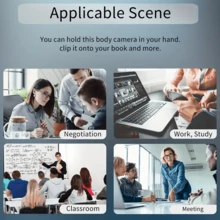 wiwacam 2 In 1 Pen Camera, 1080P HD Camera, Practical Mini Camera, Local Storage, Wireless Connection, APP Control, Video Audio Recording, Motion Detection, Has An Internal Battery Capacity Of 250 MAh, Mini Camera For Business, Meeting, Study - Black - View 7