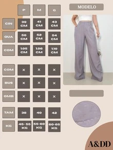 ADD MODA FEMININA EIRELI- H946 Women's Palazzo Pants, High Waist, Palazzo Pants, High Waist, With Side Pockets, Romantic Fabric, Flare, Bell Bottom, Wide Leg, Sweatpants, Pants With Belt, Women's High Waist Jeans With Lycra Cotton Polyester Elastane, Premium Black Skinny Women's High Waist Pants With Lycra Elastane Black Jeans Black Twill Pants Women's Skinny Crepe Mesh Pants With Lined Belt High Waist Slim Quality, Women's Pants, Tailoring, Pantyhose, Crepe Pants, Jeans, Jogger, Denim Jacket, Linen, Women's Wide Leg Palazzo Pants, Monsca Zipper, Women's High Waist Jeans Up To The Navel With Elastane Lycra Women's Clothing, Wide Leg Pants, Duna With Button Trend, Duna Social High Waisted Palazzo Pants With Elastic Loop Zipper And Button, Does Not Contain Lining, Women's Palazzo Pants With Pocket High Waist Super Fashion, Modal, Social, Elegant, Social, Blogger, Butt Lifter National Shipping, New Collection 2024 - 灰色 - 查看 6