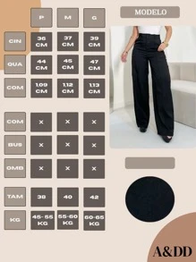 FASHION MO FEMININE - AS1331 Women's Palazzo Pants, High Waist, With Side Pockets, Romantic Fabric, Elegant, Formal, Modern, National Shipping MIRELLASANTOS New Collection 2024
