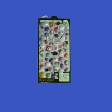 1pc/4pcs Creative Cartoon 3D Embossed Stickers - Cute Small Animals, Mobile Phone Decoration Stickers, Gem Crystal Diamond Children Decorative Stickers, 3D Embossed Cute Stickers [Randomly Assorted, Color Difference]