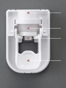 1 Wall Mounted Automatic Toothpaste Squeezer Slouchy Artifact, Bathroom Toilet Wall Without Perforations, Automatic Toothpaste Dispenser, Household Wall Mounted Toothpaste Squeezer, Simple And Slouchy Toothpaste Rack, Bathroom Accessories - Multicolor - View 7