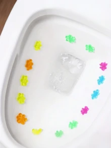 1个装厕所花香浴室除臭剂，马桶清洁剂替换装，清洁用品，厕所清洁工具 - 彩色 - 查看 2