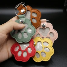1pc Pet Hair Storage Keychain, Cute Dog Paw Shape, Collect & Store Cat/Dog Hair Keepsake, Suitable For Hanging On Baby, Keys, Mobile Phone Cases