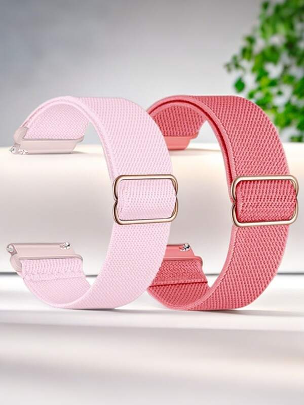 2pcs 18mm20mm22mm Quick Release Nylon Elastic Loop Compatible With Samsung Galaxy Watch7 6 5 4 3 Band/Hua Wei Watch GT5 GT4 GT3 GT2 GT Band,Adjustable Sport Stretchy Nylon Bracelets Compatible With Garmin Venu Venu2/2s Venu3/3s Vivoactive5/4/4s Forerunner245 645 255 265 255S 265S/Amazfit Bip6/5 GTS4/3/2 GTR4/3/2 Smart Watch Accessories