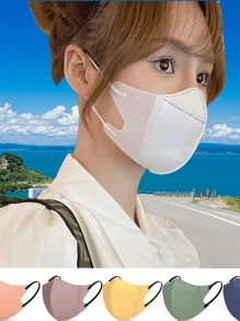 10pcs/200pcs 3D Face Mask, High-Quality Disposable Dust-Proof Breathable Mask, Flattering Design For Women
