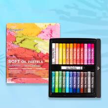 36 支/套超柔软油画棒蜡笔，含可水洗马卡龙色，适合涂鸦和 DIY 艺术创作，夏季