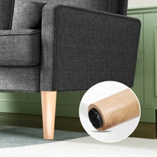 JANZDIYS Divano a 2 posti, Divano in lino da 121 cm con cuscini a molle, Mini stanza con braccioli, Loveseat moderno da salotto, Loveseat fisso a 2 posti