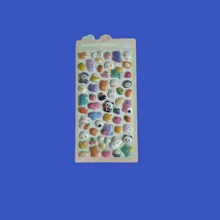 1pc/4pcs Creative Cartoon 3D Embossed Stickers - Cute Small Animals, Mobile Phone Decoration Stickers, Gem Crystal Diamond Children Decorative Stickers, 3D Embossed Cute Stickers [Randomly Assorted, Color Difference]