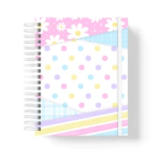 Moreih Paper Premium Notebook 200 Pages (100 Sheets) A5 - White Floral - View 1