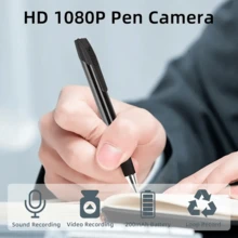 wiwacam 2 In 1 Pen Camera, 1080P HD Camera, Practical Mini Camera, Local Storage, Wireless Connection, APP Control, Video Audio Recording, Motion Detection, Has An Internal Battery Capacity Of 250 MAh, Mini Camera For Business, Meeting, Study - Black - View 5