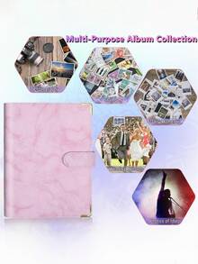 1 Bộ vỏ cẩm thạch + 25 tờ giấy bên trong đựng thẻ ảnh 4 ngăn cỡ A5, sổ tay đựng thẻ ảnh có 4 ngăn, bìa da PU 6 vòng, sổ đựng ảnh cá nhân dạng rời. - nhiều màu - Xem 6